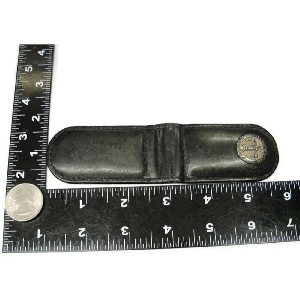 Vintage Leather Fossil Golf Classic Money Clip Men Wallet